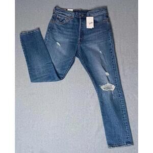 NWT! Levis Original Fit 501 Skinny Leg Button Fly Denim Jeans Womens Size 29/28